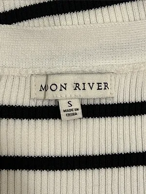 Tuckernuck Moon River Square Neck Sweater Knit Mix Media Midi Dress Size Small thumbnail 10