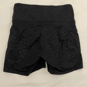 Black Animal Print Women's Biker Shorts‎ size Medium thumbnail 5