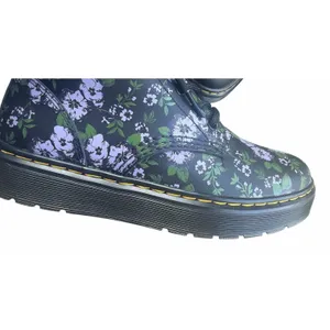 Dr. Martens Zavala Primrose Floral Hydro Combat Boots Womens Size 6 Docs Purple thumbnail 4