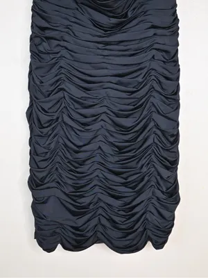 Sherri Hill Women's 4 Black Ruched Halter Mini Cocktail Dress thumbnail 5