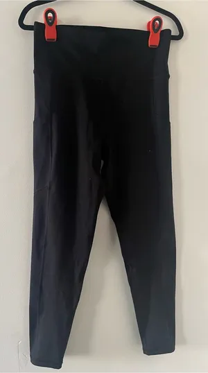 American Eagle The Everything Pocket Leggings Black Large High Rise 7/8 Length thumbnail 1