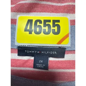 Tommy Hilfiger Womens Striped Knit Top Boat Neck‎ Button Detail Size 2X thumbnail 11