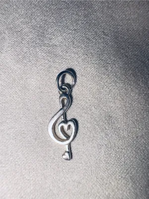 Sterling Silver Musical Notes & heart charms set of 3 thumbnail 3