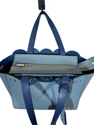 Kate Spade Mini Mina Magnolia Street Eyelet Satchel Blue Dawn/Constellation Blue thumbnail 6