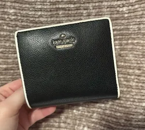 kate spade Black Wallet with Cream Trim thumbnail 1