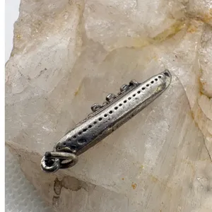 Vintage Sterling Silver Queen Mary Ocean Liner Ship Charm 3.27g Nautical Souv thumbnail 4
