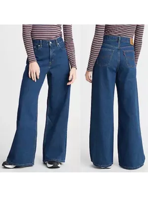 $108 Levi’s Woman’s Premium Loose Wide Leg Denim Jeans,Size 27 thumbnail 2
