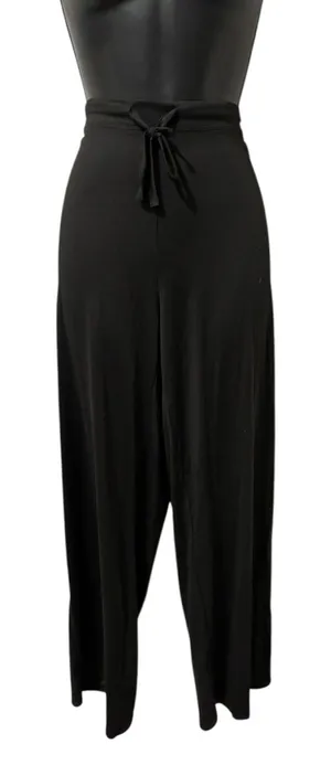 Elegant Black Women's Sleepwear Pants. Drawstring & Elastic Waist Size L thumbnail 1