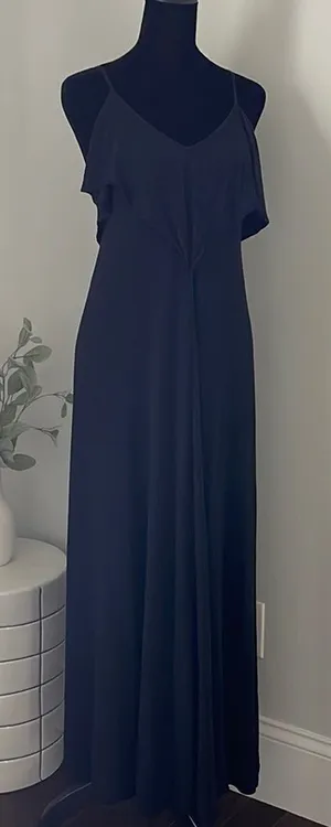 Lulu’S Black‎ Rayon Maxi Dress Size Small thumbnail 1