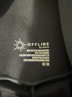 OFFLINE By Aerie Real Me XTRA Hold Up! Lift 7/8 Legging Black Athletic Medium Long. thumbnail 5