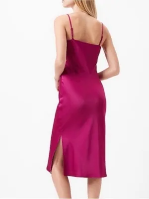Express Cowl Neck Slip Midi Dress thumbnail 3