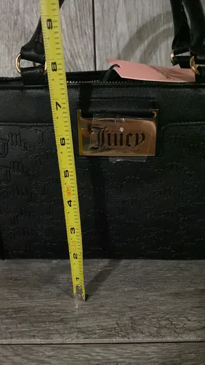 Juicy Couture Black Embossed Logo Satchel with Removable Strap & Wallet thumbnail 9