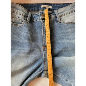 John Mark Jeans Sz 8Floral Embroidery Cropped Stretch Boho Retro Hippie Artsy thumbnail 6