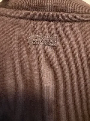 NWT Skims Heavy cotton jersey oversized long sleeve tee size xs espresso thumbnail 7