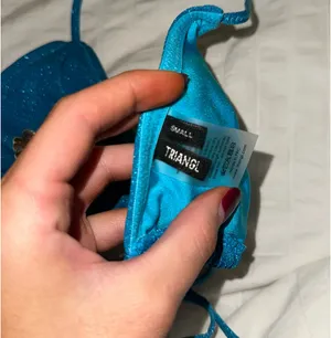 Triangl Bikini Top Blue sparkle  thumbnail 2