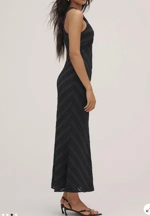 Anthropologie Maeve Textured Slip Midi Dress size xxs thumbnail 4