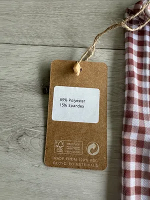 Rihoas Plaid Cover-Up Coffee One Size NWT IN PKG thumbnail 5