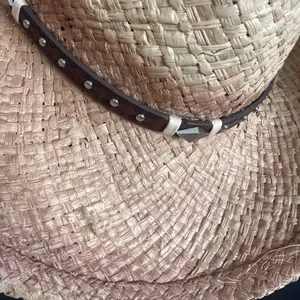 New w/tag Tidal Tom Straw Cowboy Hat, M/L thumbnail 3