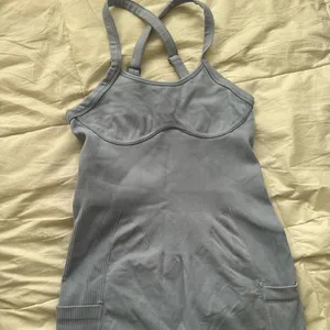 Purple vilanva athletic ribbed romper Size M thumbnail 4
