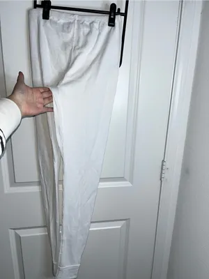 Fruit of the Loom Ladies White Cozy Waffle Knit Winter Warm Thermal Pants NWT S thumbnail 7