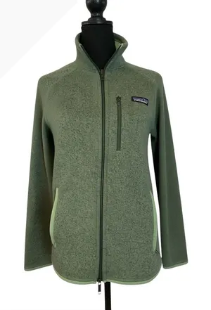 Patagonia Women's Full Zip Fleece Jacket Green Size Small thumbnail 1