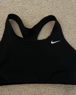 Black Nike Dri-Fit Racerback Sports Bra Medium thumbnail 1