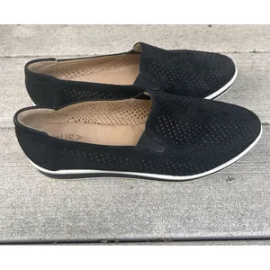 Naturalizer Bonnie Black Leather Perforated Slip On‎ Loafers WMNS 7.5 M Sneakers thumbnail 6
