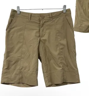 Patagonia Women's Inter Continental‎ Khaki Sesame Hiking Shorts Size 6 Pockets thumbnail 1