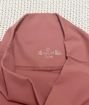 AERIE Goals high rise biker shorts 9” thumbnail 2