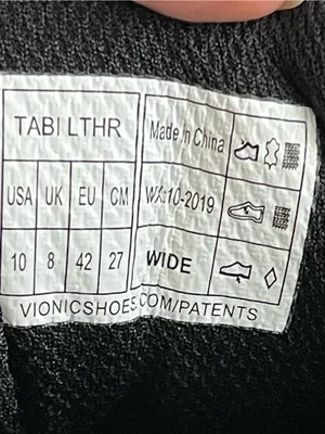 Vionic Tabi Black Leather Sneakers Women’s Size 10 Wide Comfortable thumbnail 8