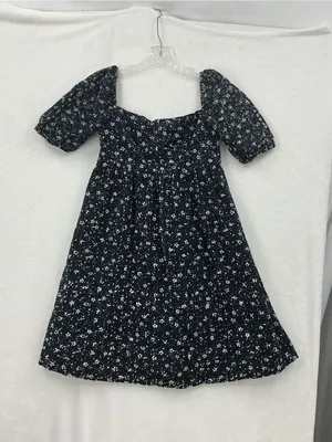 Maeve Navy Floral Off-Shoulder Mini Dress 1098 thumbnail 3