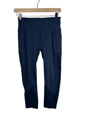 Lululemon All The Right Places Crop II‎ 23 Leggings True Navy Size 6 thumbnail 3