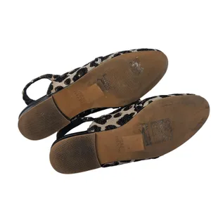 Chic Topshop Leopard Print Slingback Almond Toe Gold Horsebit - US 7 thumbnail 7