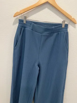 Relaxed Two-Piece Lounge Set in Dusty Blue by Zenana Size M thumbnail 2