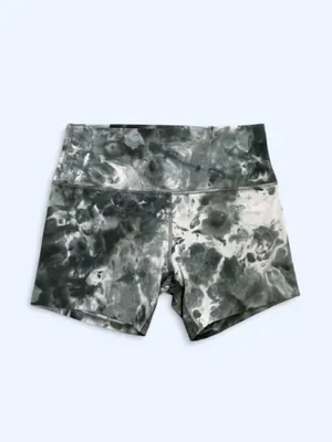 Lululemon biker shorts High-Rise Tie-Dye green activewear yoga Pilates gym 12 thumbnail 2
