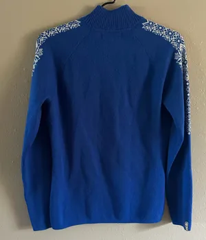 Meister wool blend half zip sweater Blue Size M thumbnail 4