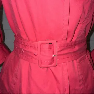 Banana Republic Pink Y2K Style Belted Trench Coat thumbnail 6