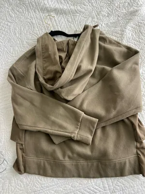 ZARA Womens Hooded Ruffle Zip Jacket thumbnail 3