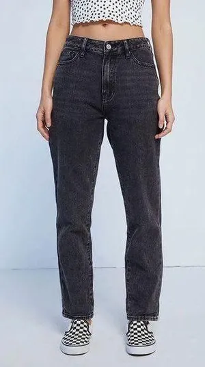 PacSun Black Mom Fit High Waist Jeans thumbnail 1