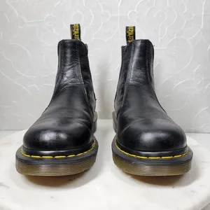 Dr. Martens Nappa Chelsea Boots Womens 7 Mens 6 Black Leather Pull On Airwair thumbnail 7