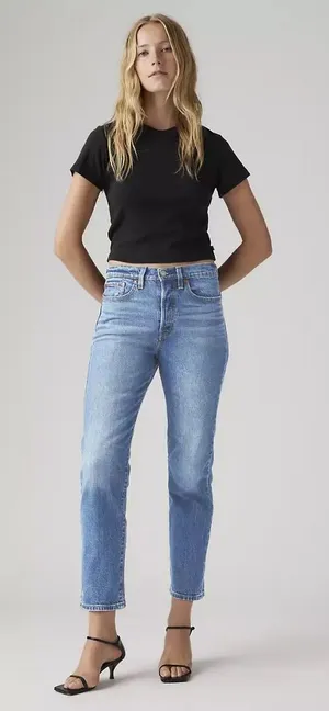 NWT Levi’s Wedgie Straight Light Wash Jeans 30 X 30 thumbnail 1