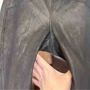 Free People Black Midnight Vegan Suede Skinny‎ Pants Size XS thumbnail 7