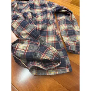Patagonia Womens Organic Cotton Plaid Flannel Tunic Shirt‎ Blue Red Yellow 4 thumbnail 7
