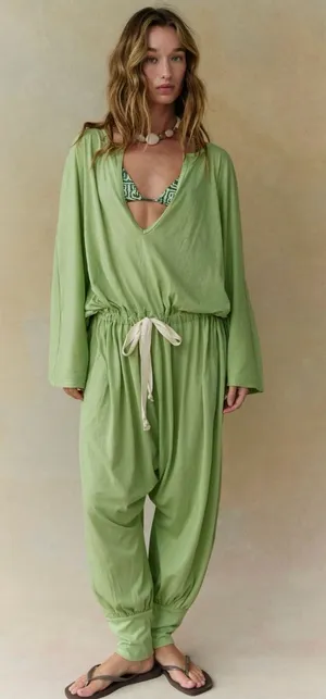 Free people elowen one piece jumpsuit NWT $78 margarita mix XS thumbnail 1