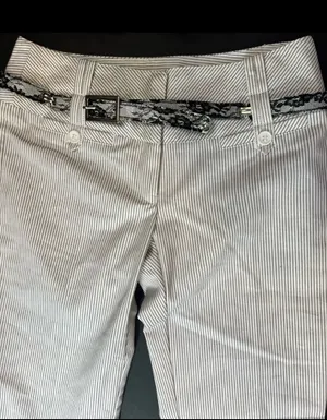 Vintage Business Pants White Size XXS thumbnail 4