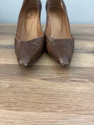 YSL Yves Saint Laurent Lizard Print Leather Stiletto High Heels thumbnail 6