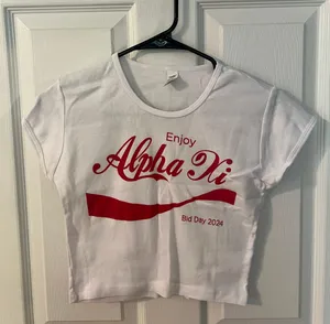 Alpha Xi Delta Tee White Size M thumbnail 1