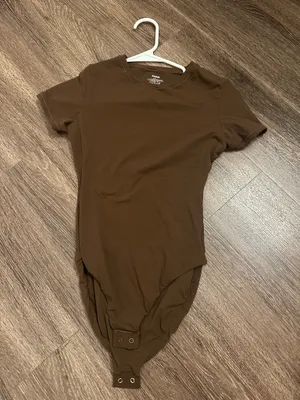 Skims brown T-shirt bodysuit thumbnail 2