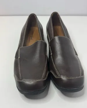 Natural Soul By Naturalizer 'Camelia'Brown Leather Loafers Size 7M thumbnail 1