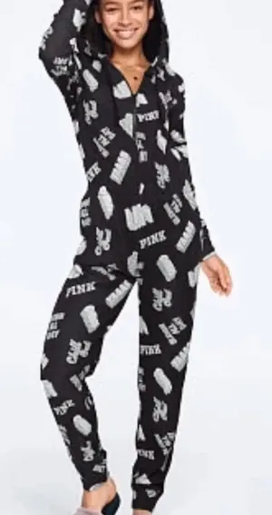 PINK Victoria's Secret Onesie Pajamas Size M thumbnail 1